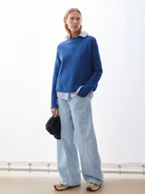 Pullover Merina Links Dynamo Blue | Armedangels