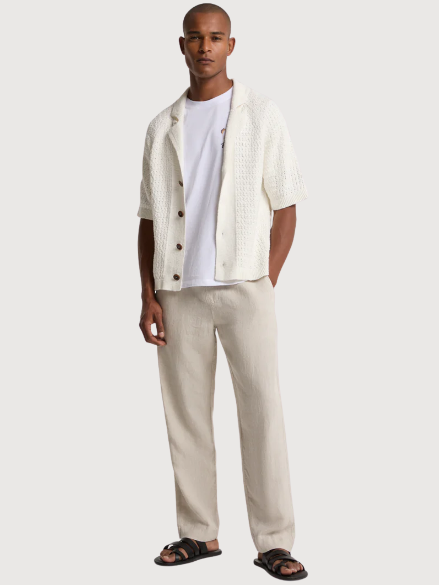 Trouser Martin Man Undyed Linen | Kings Of Indigo