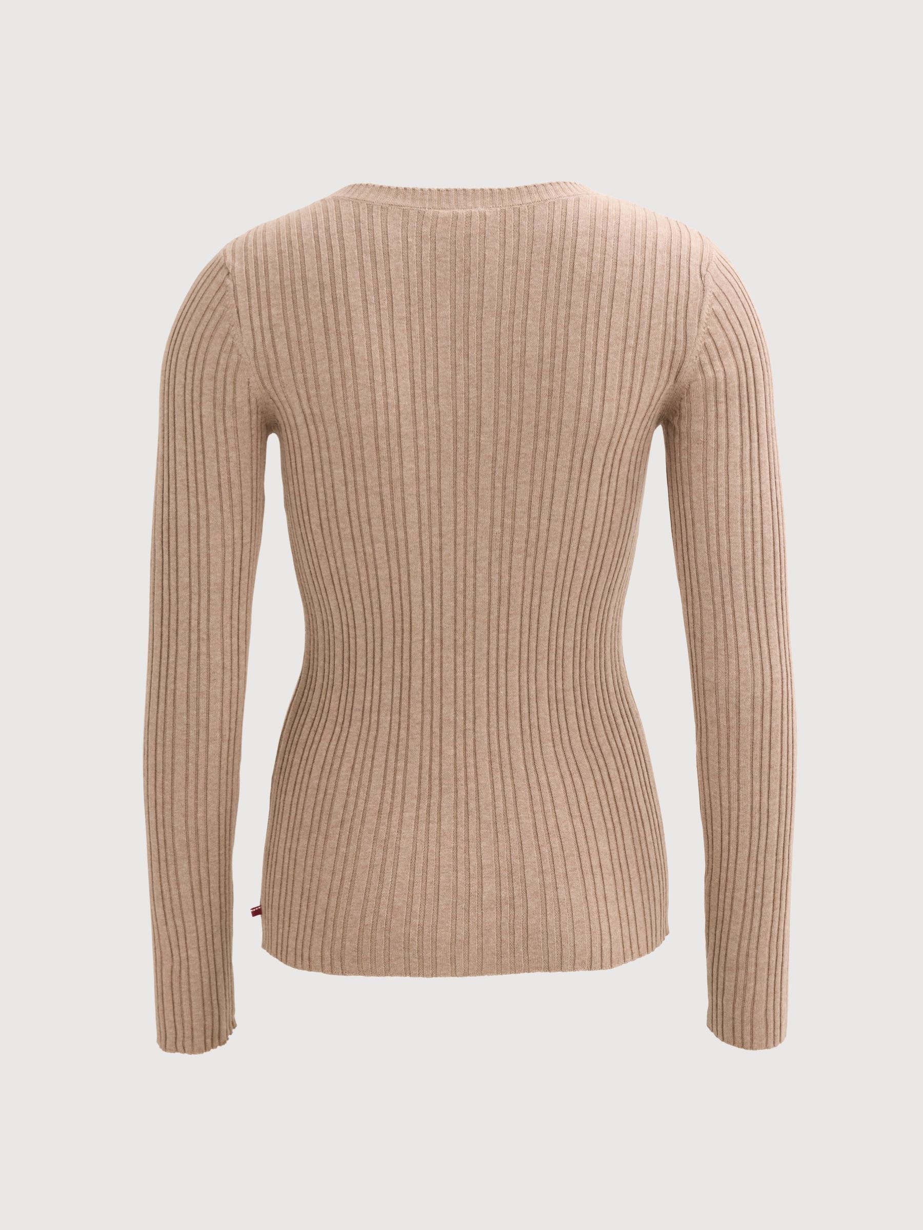 Pullover Knit Beige Melange | PEOPLE WEAR ORGANIC