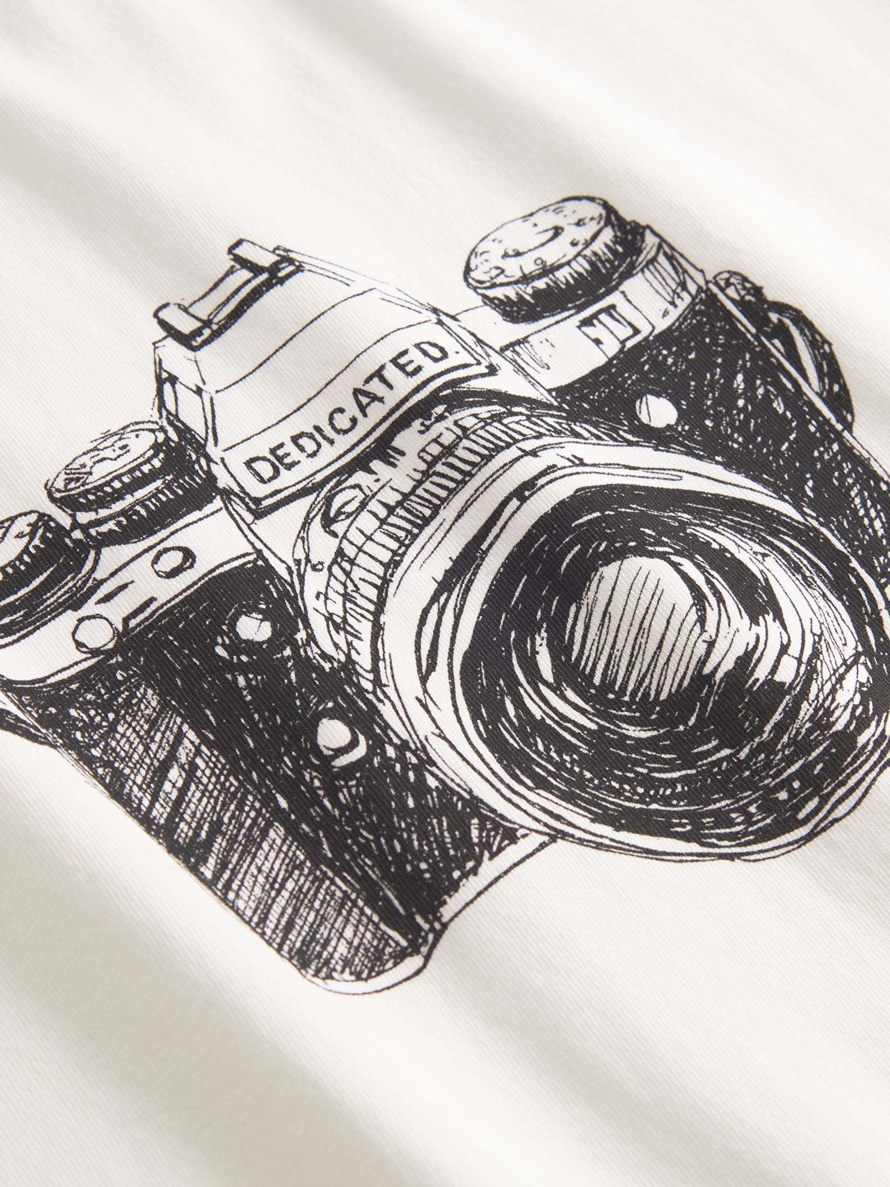 T-shirt Stockholm Analog Camera White | Dedicated