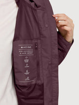 Kurze Ripstop-Jacke für Damen, Beerenbraun | Mazine