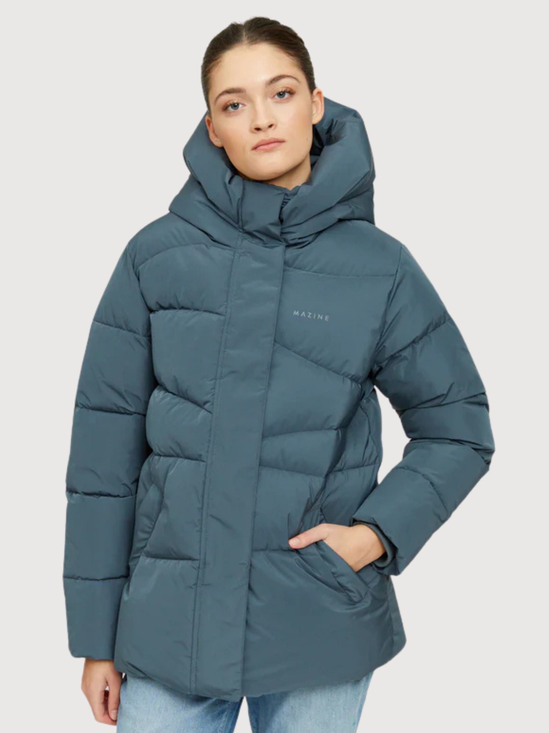 Wanda Jacke Stahl Blau Damen | Mazine