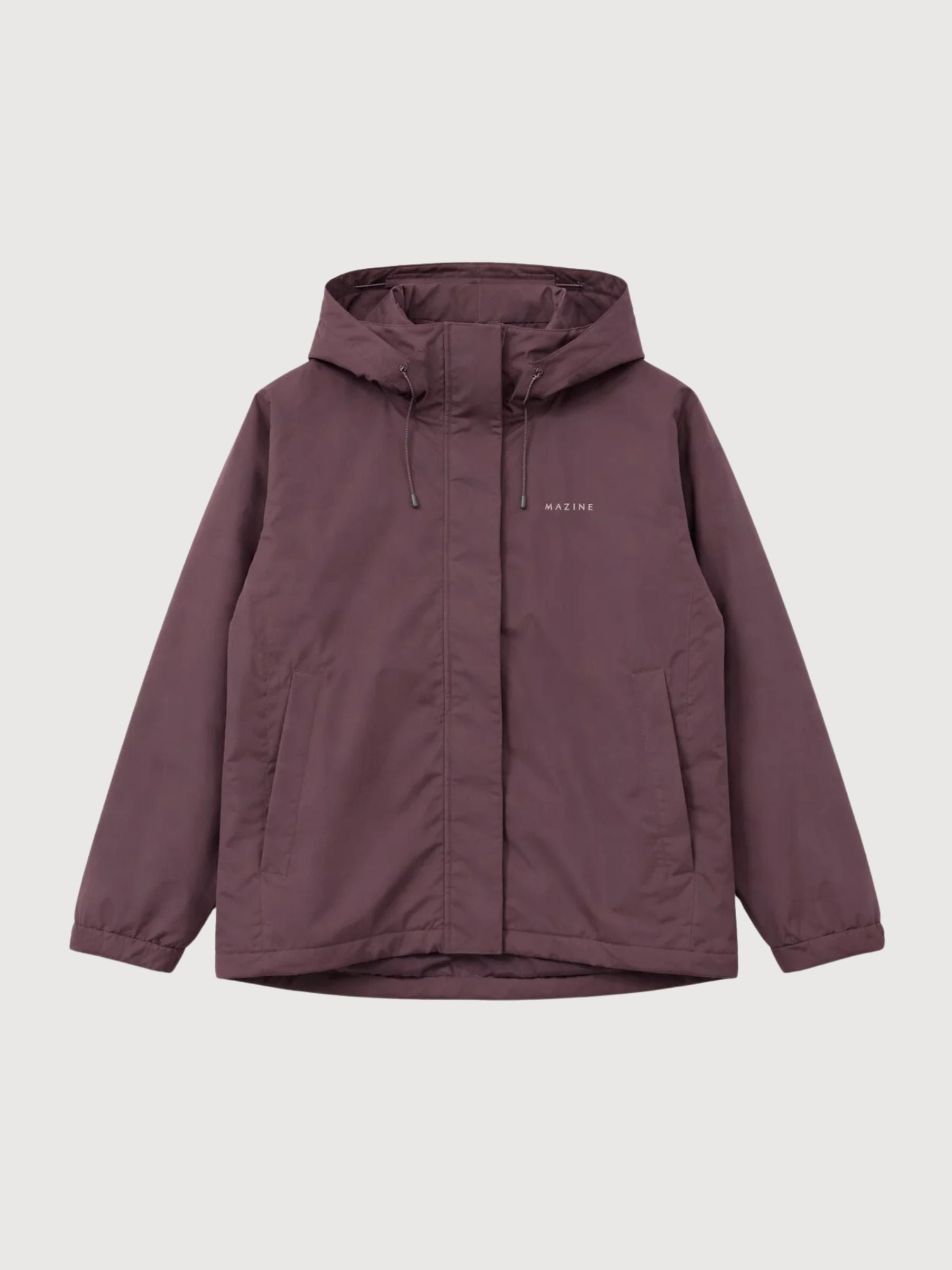 Kurze Ripstop-Jacke für Damen, Beerenbraun | Mazine