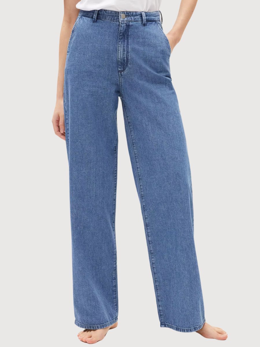 Jeans Evinaa Light Iced Indigo in cotone organico | Armedangels