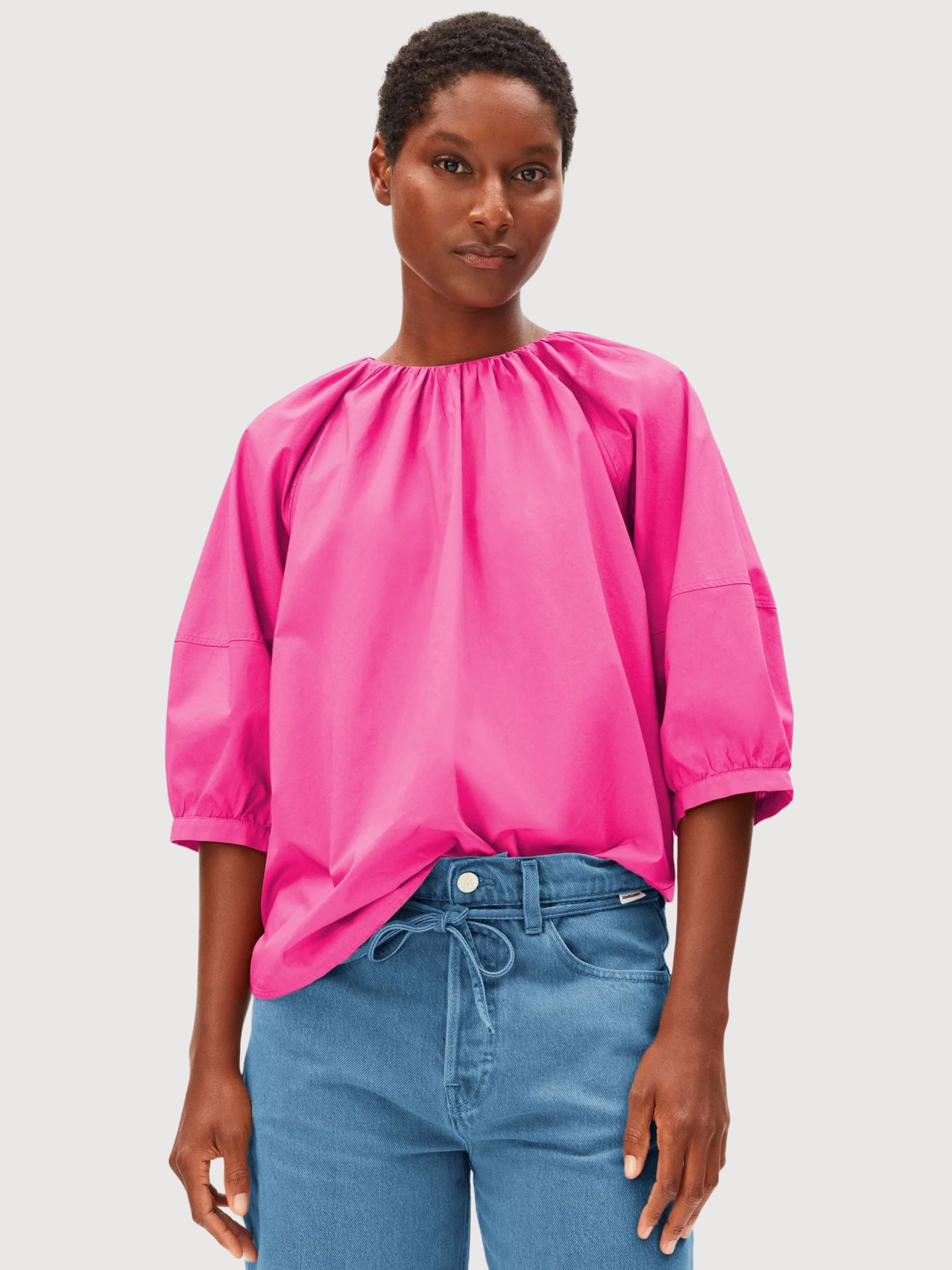 Blouse Balloon Sleeve Very Berry | Armedangels