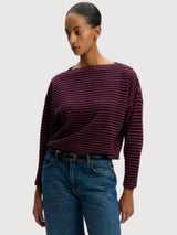 Longsleeve Natalia MitternachtCaberne Wool | Stapf