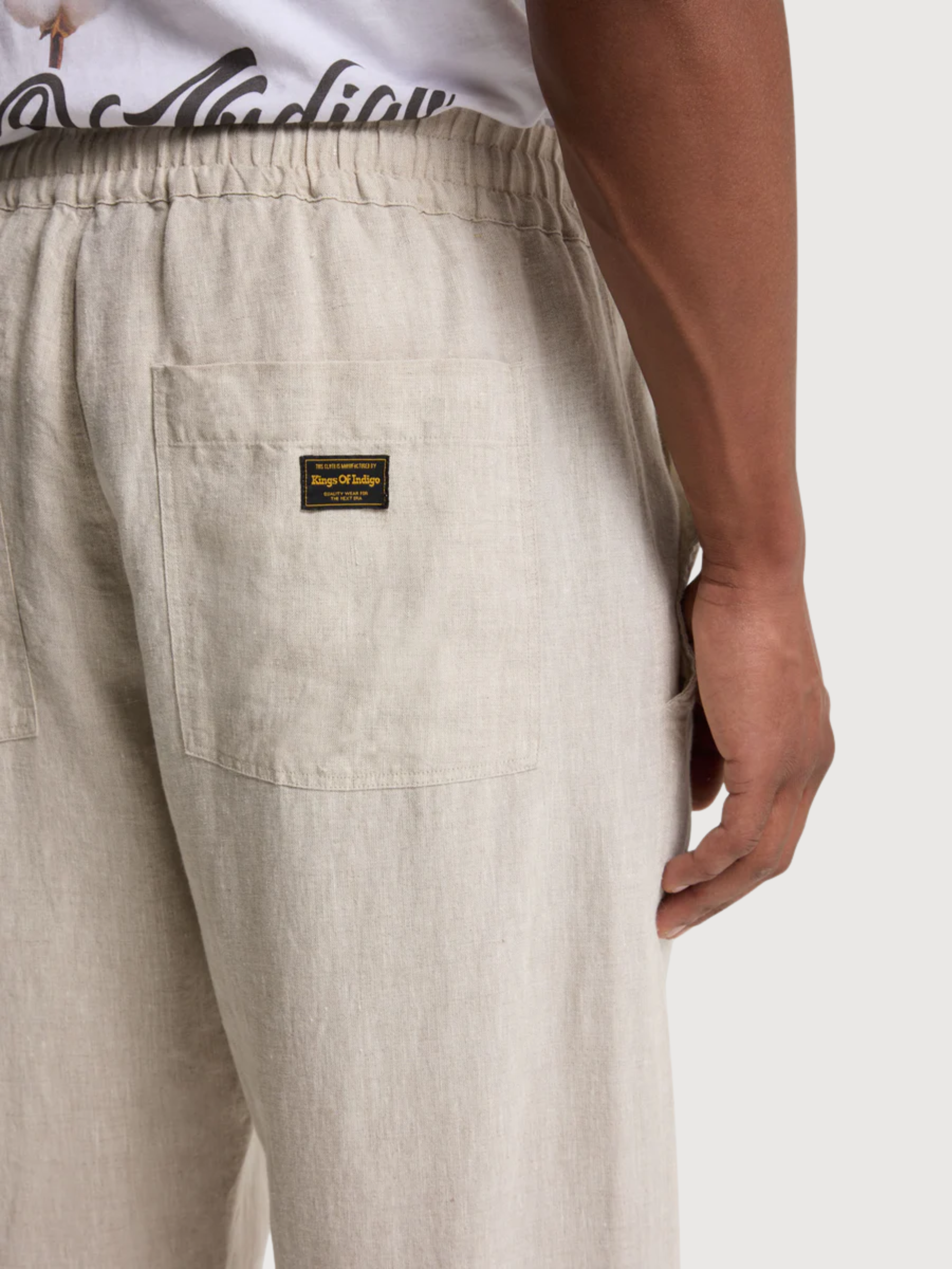Trouser Martin Man Undyed Linen | Kings Of Indigo