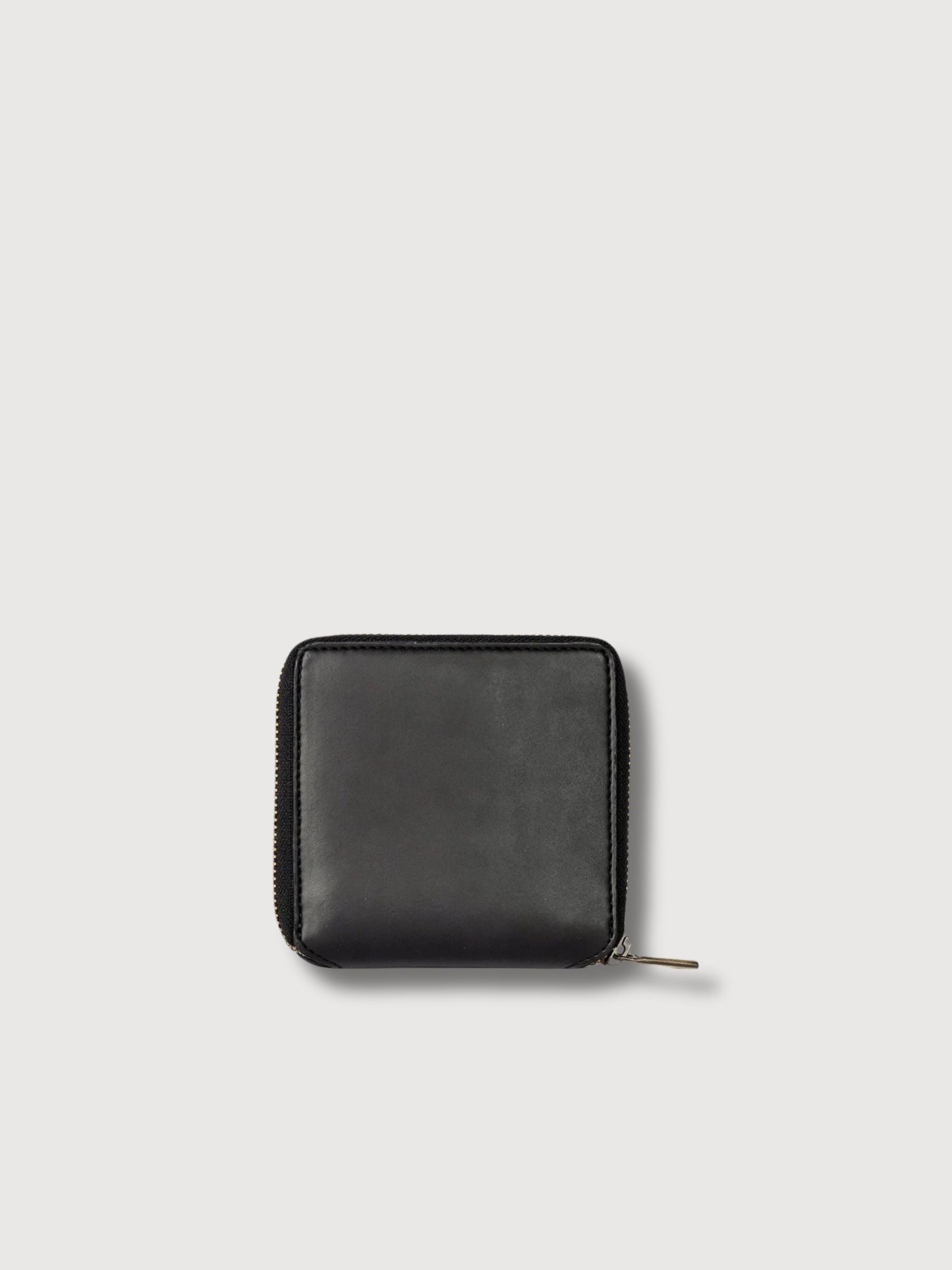 Sonny Square Wallet Black Apple Skin | O My Bag