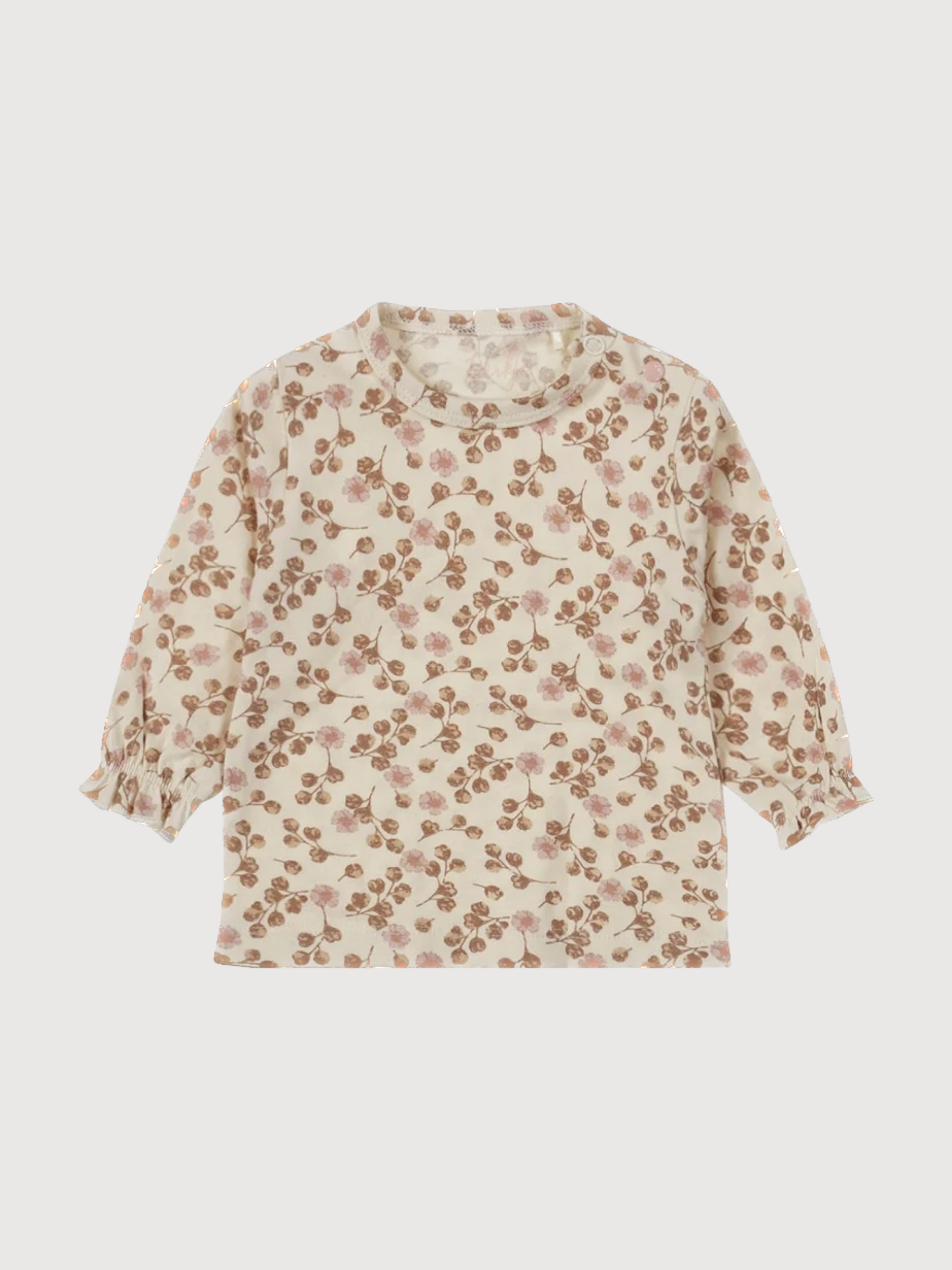 Longsleeve mit Blumen aus Weiß | Dirkje