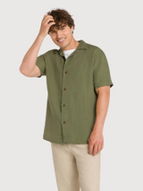 Balder Shirt Man a quattro foglie Green | Kings of Indigo