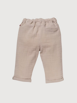 Pantaloni Bambino Sabbia Cotone organico | People Wear Organic