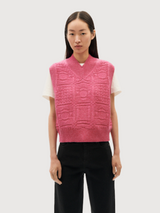 Mica Gilet a maglia rosa | Thinking Mu