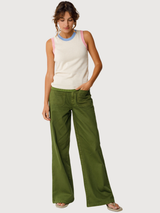 Top Baia Tight Fit Woman Ivory Gots Cotton | Skfk