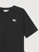 T-shirt Vadstena Cat Cobra Pose Black | Dedicated