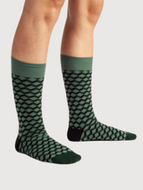 Socken grüne Graswürfel Bio -Baumwolle | DillySocks