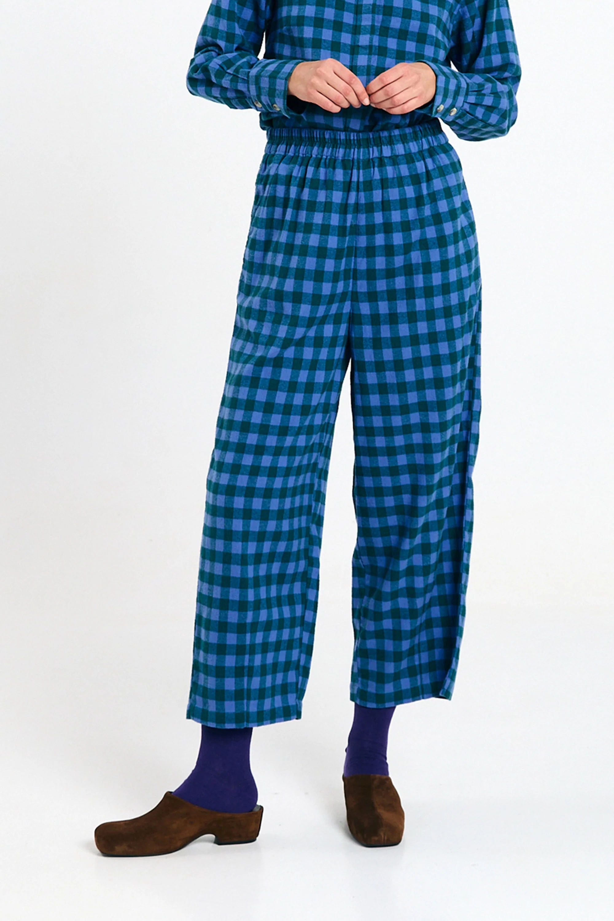Avis Hose Karo Blau | SUITE13LAB