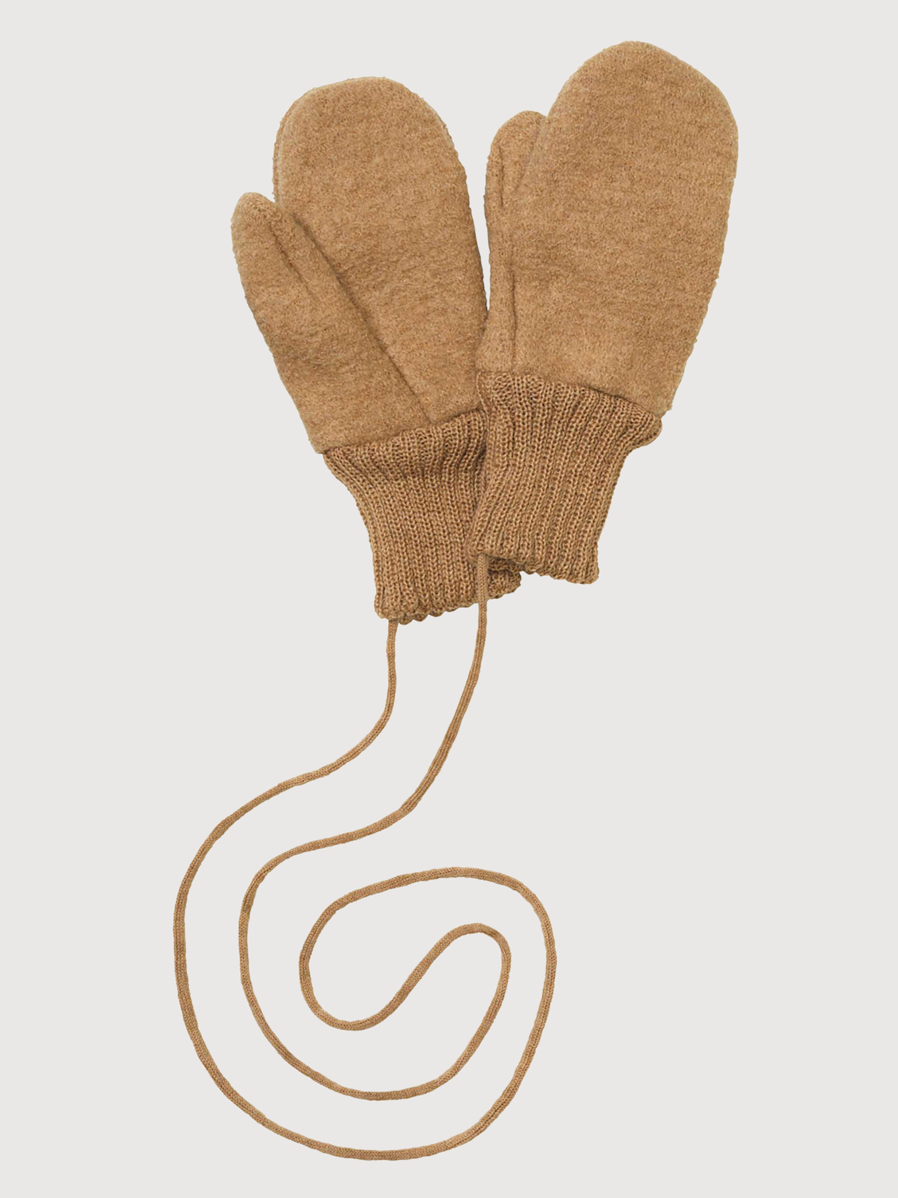 Caramel Wool Walk Gloves For Baby | Disana