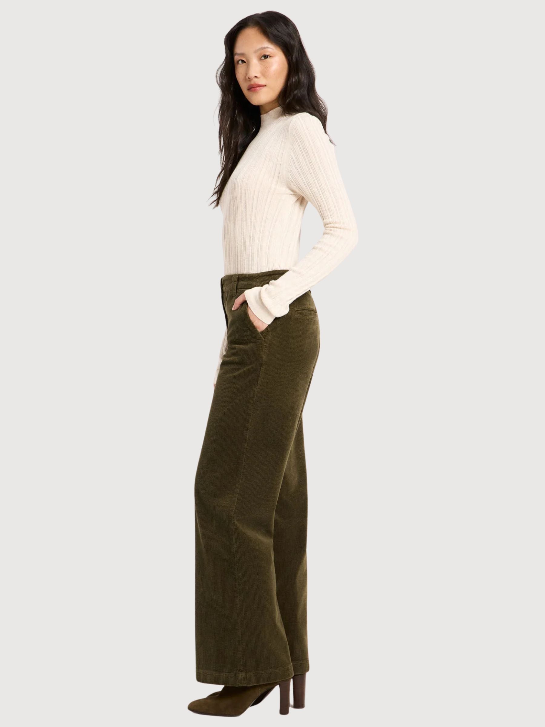Marlene Corduroy Trousers Turtle | Lanius
