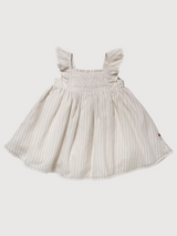 Kleid mit Flatterärmeln Kid girl Bio-Baumwolle | People Wear Organic