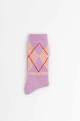 Argyle Socken Wolle Lila | SUITE13LAB