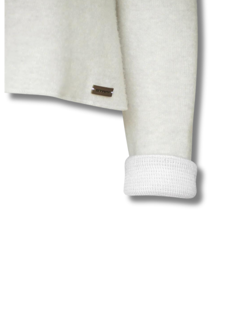 Nicoleta Beige Woman Wool Longsleeve | Stapf