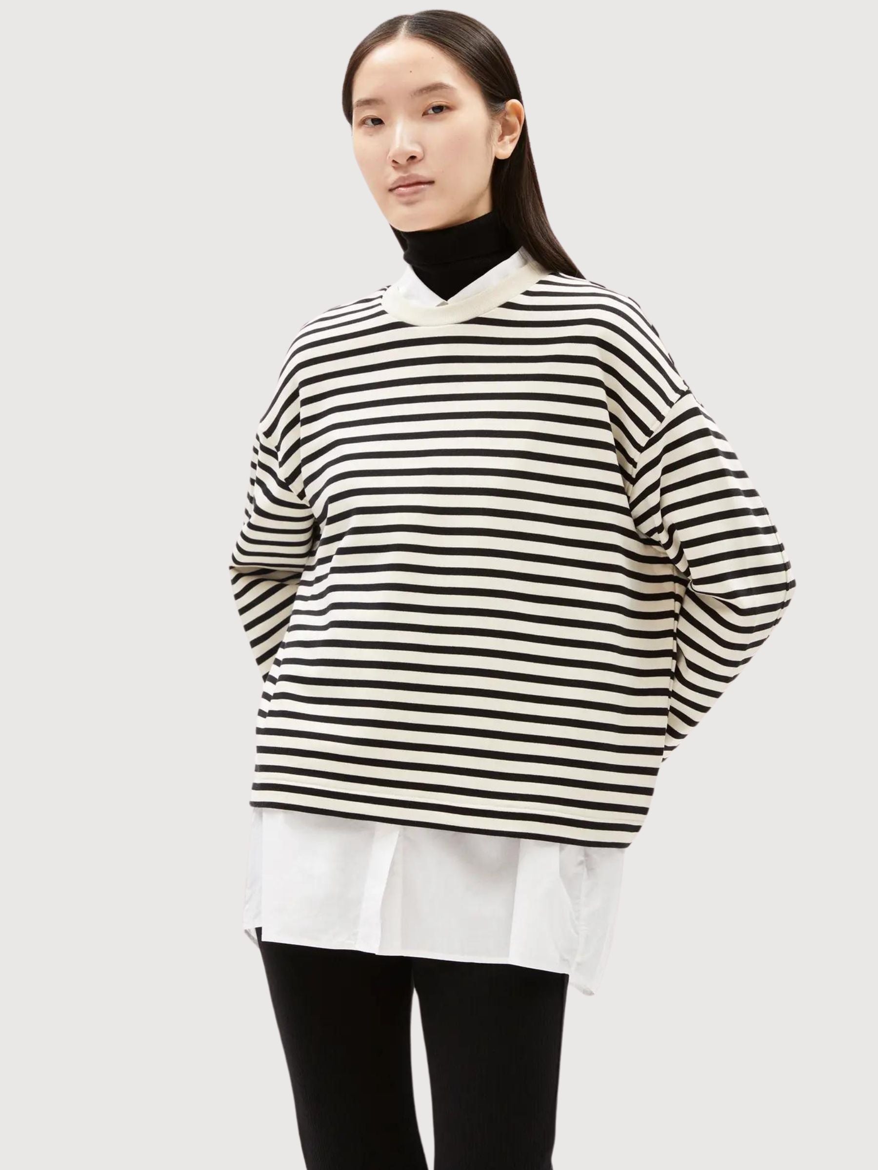 Sweatshirt Frankaa Maarlen Stripe in Organic Cotton | Armedangels