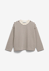 Frankaa Maarlen Stripe Sweat Undyed Claystone | ARMEDANGELS