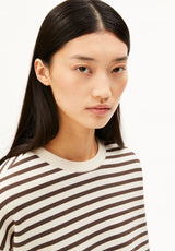 Frankaa Maarlen Stripe Sweat Undyed Claystone | ARMEDANGELS
