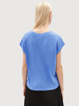 T-shirt Oneliaa blu in Cotone organico | Armedangels