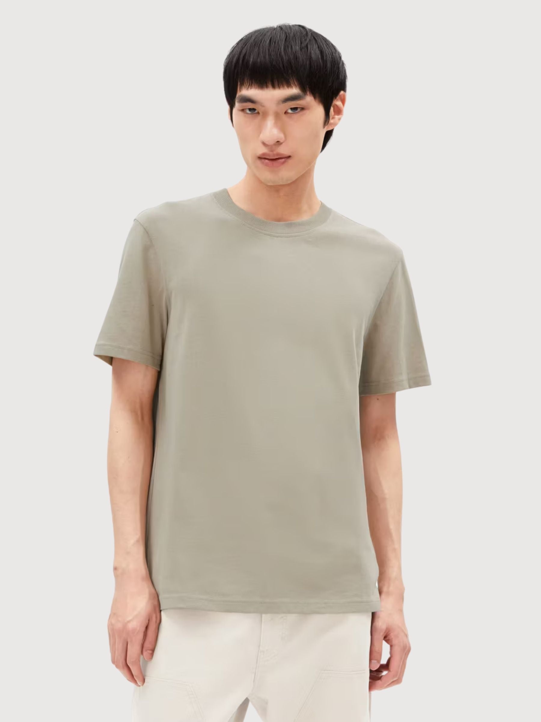 T-Shirt Maarkos Hellgrün Mann | Armedangels