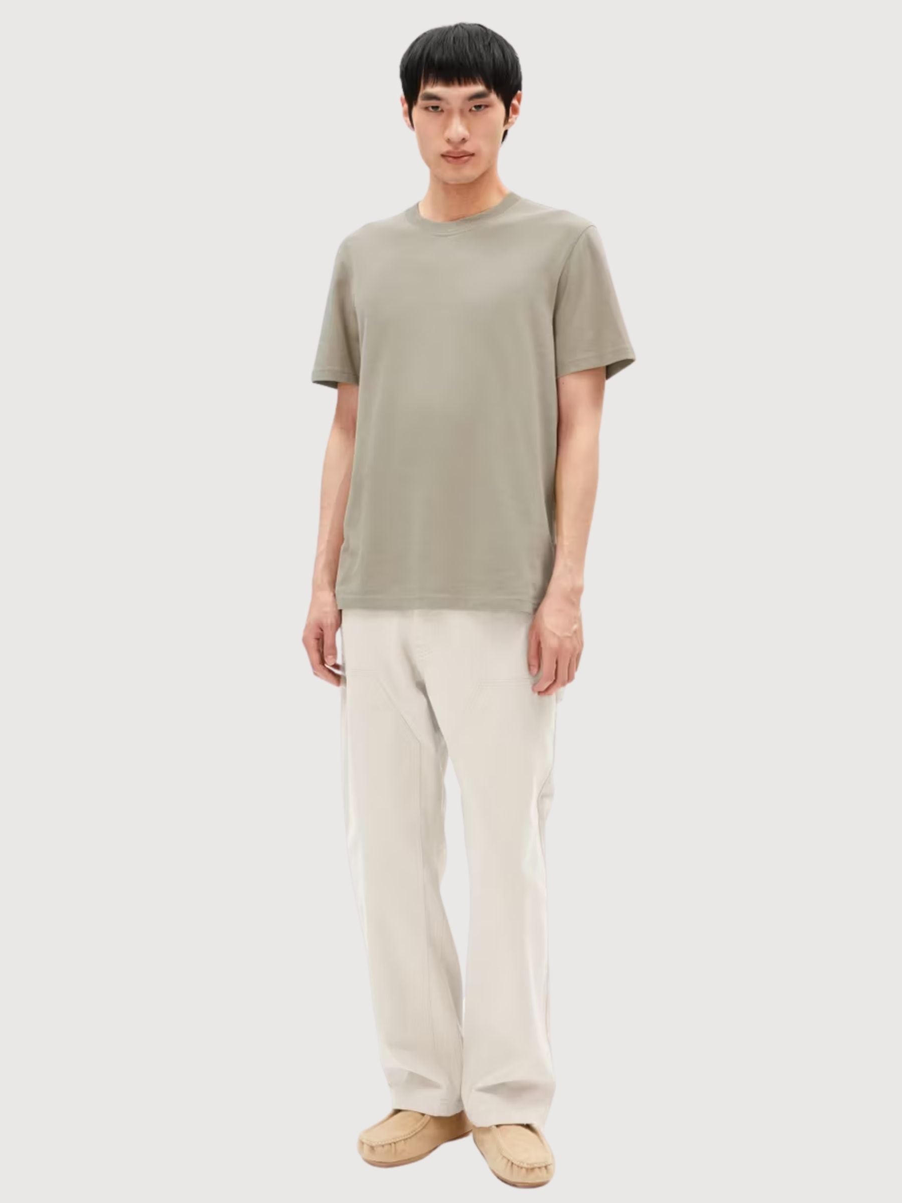 T-Shirt Maarkos Hellgrün Mann | Armedangels