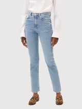 Lejaani High Waist Jeans Blue Base in Cotone Organ | Armedangels