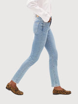 Lejaani High Waist Jeans Blue Base in Cotone Organ | Armedangels