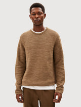 Tolaa Sweater Man dried moss cinnamon |Armedangels