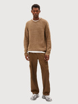 Tolaa Sweater Man dried moss cinnamon |Armedangels