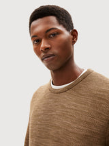 Tolaa Sweater Man dried moss cinnamon |Armedangels