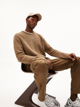 Tolaa Sweater Man dried moss cinnamon |Armedangels