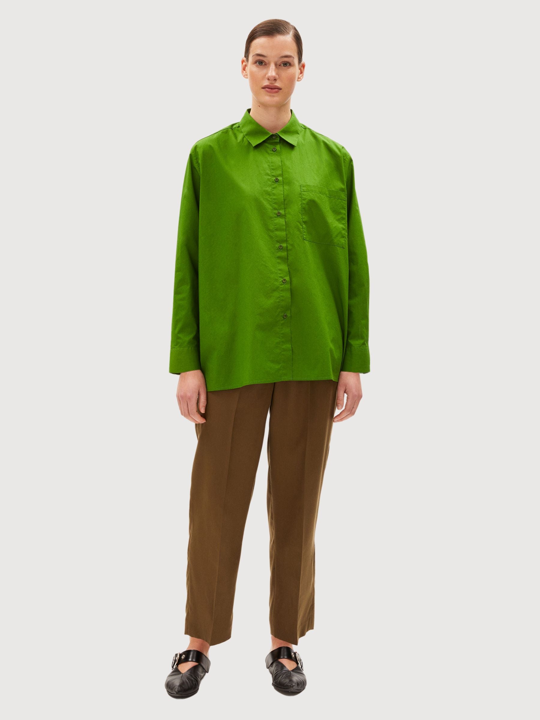 Ealgaa Ivy green Shirt Woman | Armedangels