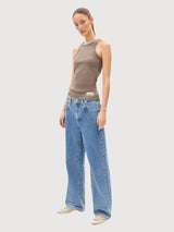 Jeans hayi blu riciclato cotone | Armedangels