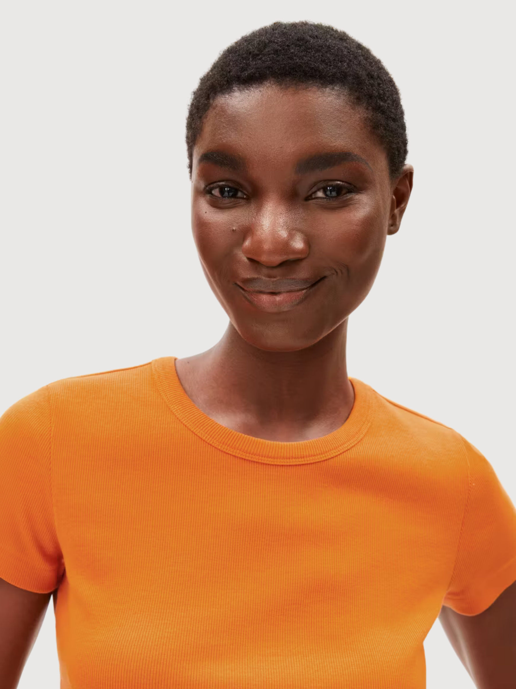 T-shirt Top Kardaa Orange Donna | Armedangels