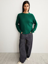 Pullover Merinaa Links Emerald Green | Armedangels
