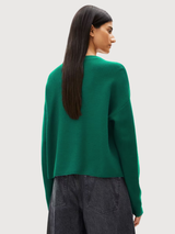 Pullover Merinaa Links Emerald Green | Armedangels