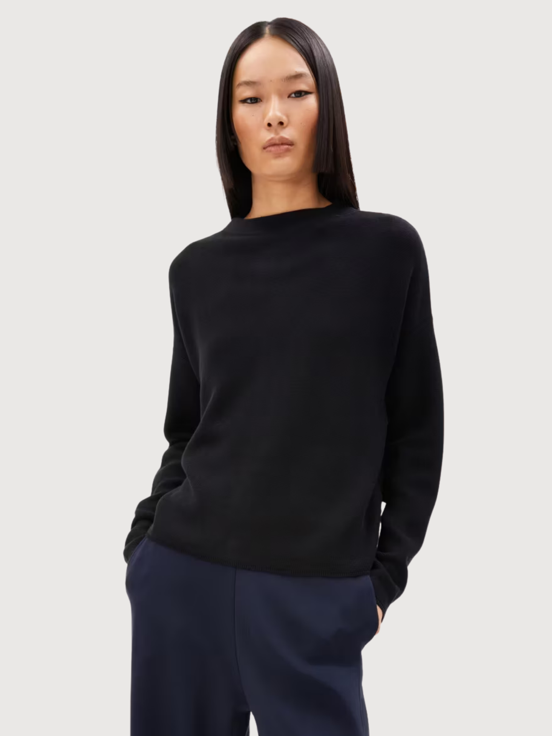 Pullover Merinaa Links Schwarz Bio Armedangels