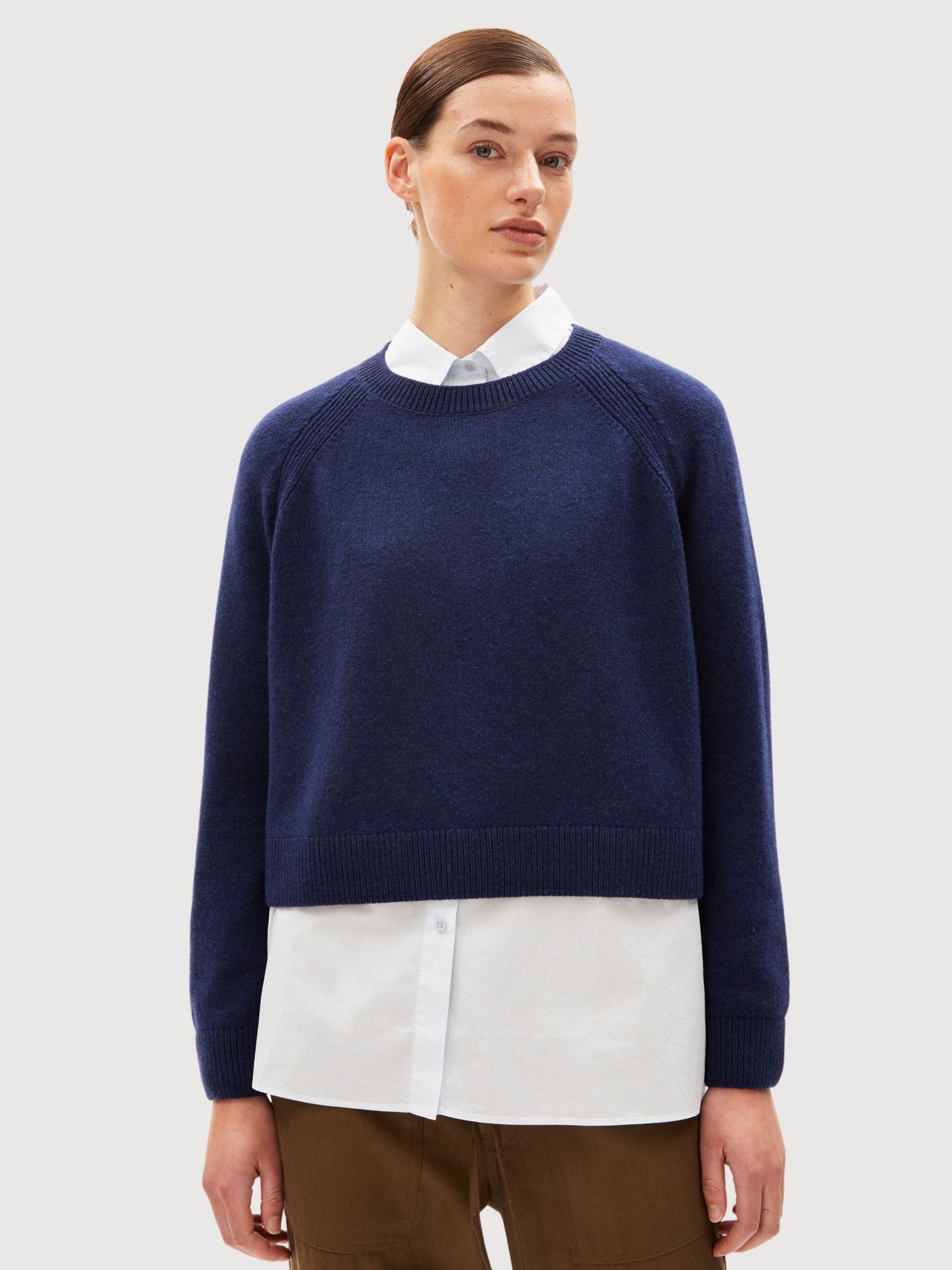 Diliriaa Reglana Deep Sea blue Sweater | Armedangels