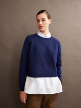 Diliriaa Reglana Deep Sea blue Sweater | Armedangels