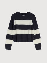 Diliriaa Stripes Sweater Black&White | Armedangels