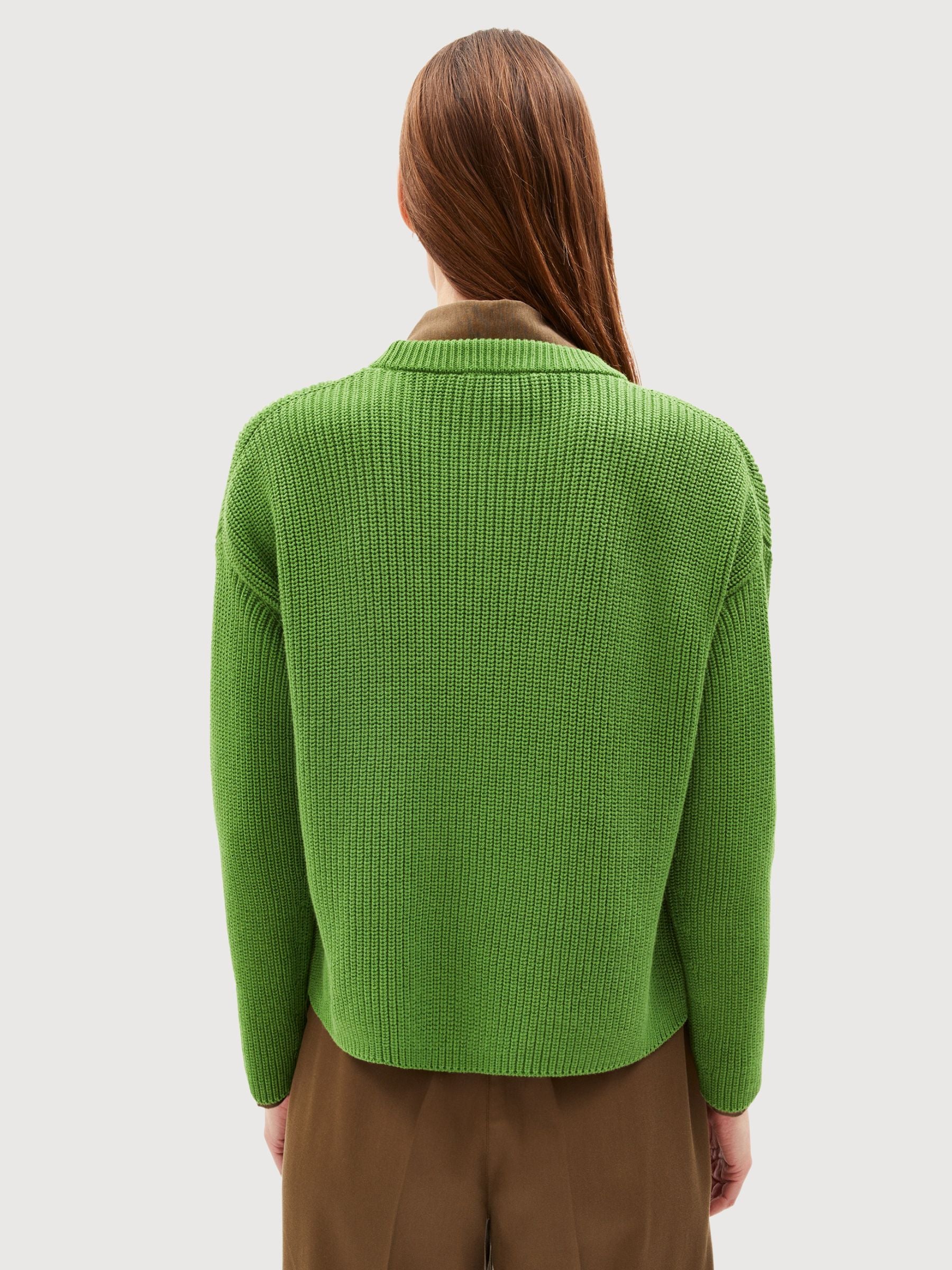 Nuriaas Ivy Green Sweater Woman | Armedangels