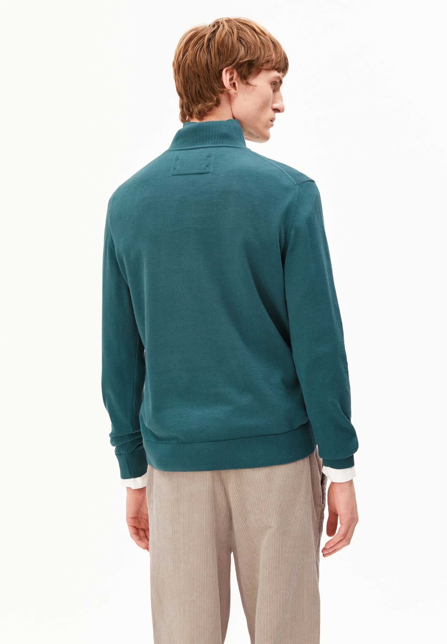 Faabes Pullover Petrol Velvet | ARMEDANGELS