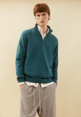 Faabes Pullover Petrol Velvet | ARMEDANGELS