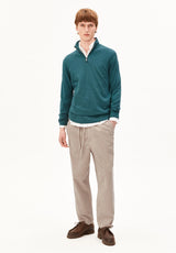 Faabes Pullover Petrol Velvet | ARMEDANGELS